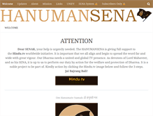 Tablet Screenshot of hanumansena.org